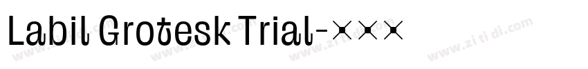 Labil Grotesk Trial字体转换 Labil Grotesk Trial字体转换